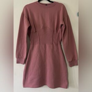 Missguided Mauve Sweatshirt Dress